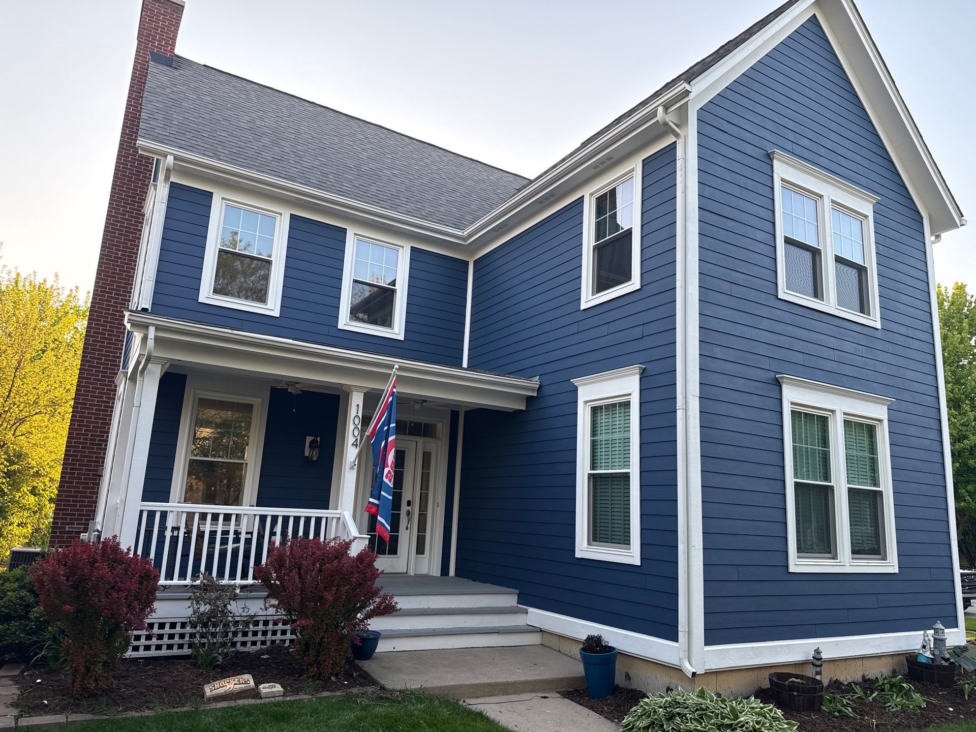 Illinois home exterior painted by JM Painting & Stucco